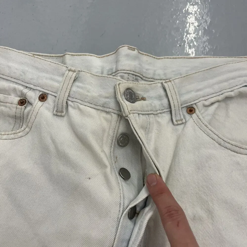 Vintage 90s Levi's 501xx Light Wash Straight Leg Jeans 32x28